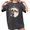 Black-2, variant on Women's Half Moon Crescent Copy Moon Joy Quote Celestial Washed Graphic Tee Relaxed Fit