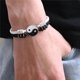 thumbnail image 4 of Pulsera de cuerda Yin Yang Tai Chi estilo tradicional chino, pulsera ajustable con dijes, mejores amigos, amistad, novio, novia, 4 of 4