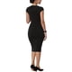 thumbnail image 3 of Vestido ajustado de lápiz para mujer Inspire Chic, con mangas cortas, formal, de longitud hasta la rodilla, color negro, 3 of 6