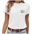 thumbnail image 5 of WEIWEN Autism Awareness Shirts for Women Love Needs No Words Teacher Tshirts Crew Neck T-Shirt Womens Tops Dressy Casual Outfits (White, XXL), 5 of 5