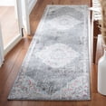 thumbnail image 2 of SAFAVIEH Phoenix Jepson Medallion Runner Rug, Grey/Ivory, 2'2" x 8', 2 of 8