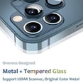 thumbnail image 3 of Yoosmatic 2 Pack iPhone Camera Lens Protector Tempered Glass Camera Cover iPhone 12 Pro Max Accessory Silver, 3 of 5