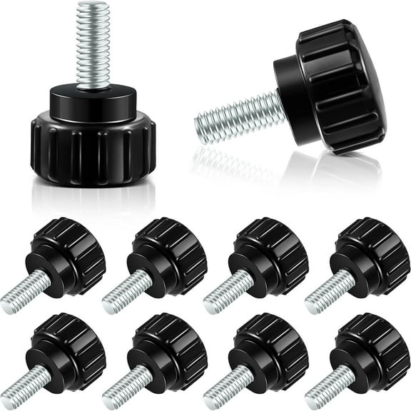 10PCS Stainless Steel Threaded Knob Knurled Thumb Screws for Computer Case and Monitor Mounting M4x30mm
