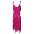 thumbnail image 4 of iiniim Women's Sequins Tassel Fringe Flapper Dance Dresses Ballroom Salsa Cha Cha Dress, 4 of 7