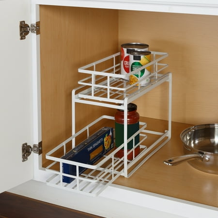 UPC: 0847539094229 | Honey-Can-Do Steel 2-Tier Cabinet Drawer Organizer White