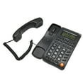 thumbnail image 1 of Corded Telephone, Skid Resistance Multipurpose 16 Bit Display Screen Wired Phone  For Bedroom For Office Black, 1 of 8