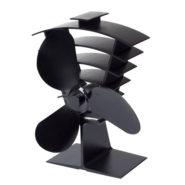 Ventilador superior de estufa, alimentado por calor, encendido silencioso para chimenea que en interiores Macarena Ventilador de chimenea