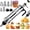 black, variant on Dessert Decorating Syringe Set, Stainless Steel Frosting Piping Kit with 6 Icing Tips for Cake & Cupcake Decorating