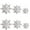 Silver, variant on VerPetridure Christmas Decorations Paper Three-Dimensional Snowflake String Six-Piece Pendant Shopping Mall Shop Window Snowflake Pendant Silver Large 3D Party 6 Hanging Garland Christmas Snowflake H