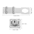 thumbnail image 2 of Clispeed Cabinet Door Lock Silver Zinc Alloy Easy Installation for Drawers 1Set, 2 of 8