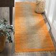 thumbnail image 3 of SAFAVIEH Montauk Adayln Abstract Cotton Area Rug, Orange, 8' x 10', 3 of 9