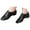 Black, variant on Women's Dance Shoes Leather Elastic Jazz Dancing Slip on Shoes Training Ballroom Ballet Shoe