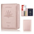 thumbnail image 2 of Funda protectora antimagnética para pasaporte, de piel sintética, para pasaporte, tarjetero, tarjetero, 2 of 6