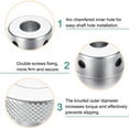 thumbnail image 4 of Uxcell Aluminum Alloy Handwheel 50mm OD 12mm Bore Machine Tool Hand Wheel for Milling Machine Lathe, Silver Tone, 4 of 6