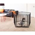 thumbnail image 5 of Open Box Pet Design Pet Flex System XXL Wall Mounted At Home Dog Gate, Black, 5 of 12