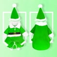 thumbnail image 5 of Visland Xmas Pet Clothes Super Soft Washable Lapel Collar Dress Up Fleece Funny Pet Dog Santa Claus Cosplay Dress Costume Prop Pet Supplies, 5 of 7