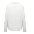 thumbnail image 2 of Qmyliery Womens Button V Neck Cardigan Top Loose Long Sleeve Cotton Linen Shirt, 2 of 5