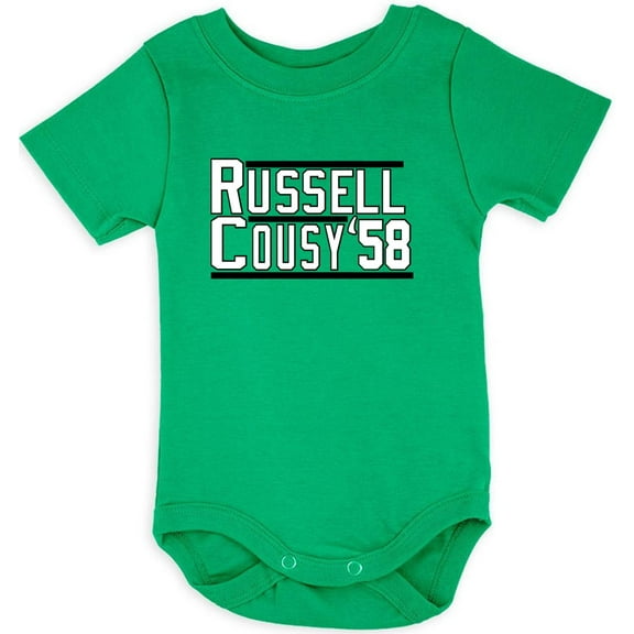 Celtics Bill Russell Bob Cousy 58 Baby 1 Piece