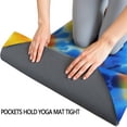 thumbnail image 3 of Colorful Tie Dye Spiral Pattern Hot Yoga Mat Towel Non Slip for Hot Yoga - Quick-Drying Yoga Mat Cover with 4 Corner Pockets with Travel Bag - Hot Yoga Towel Non Slip 74"x26", 3 of 6