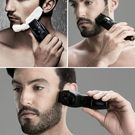 Panasonic Cordless Men's Beard Trimmer with 19 Length Settings, Washable, Rechargeable - ER-GB42-K