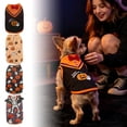 thumbnail image 4 of QLUEWX Halloween Dog Clothes, Funny Pumpkin Ghost Bat Printed Pet Vest, Cute Puppy Cosplay Costume, Holiday Outfit for Teddy Dogs Daily Party Dress Up, White/XL, 4 of 6