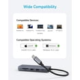 thumbnail image 3 of Concentrador USB C Anker 10 en 1 Gris con HDMI 4K y VGA para Dell XPS, 3 of 7