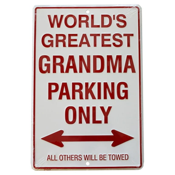 Grandmas Metal Parking Sign