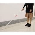thumbnail image 3 of Visually Impaired Blind Walking Stick 4 section Folding Aluminum Cane 124CM Long, 3 of 5