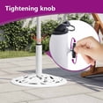 thumbnail image 3 of vidaXL Umbrella Weighted Base Patio Parasol Stand for Poles of 1.4"/1.5"/1.9", 3 of 9