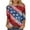 01-Multicolor—Prime Deals 2025, variant on Sijiajgjfu American Flag Sequin Shirts for Women Plus Size 3/4 Sleeve Star Stripes Independence Day Tunic Top Blouses 2025 Multicolor XXXXL
