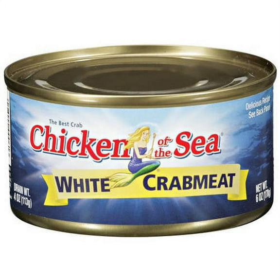 Chicken of the Sea White Crabmeat, 6 oz, (Pack of 4)