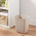 thumbnail image 2 of 3gal Open Vanity Waste Basket Gray Compact Plastic Indoor Trash Can, Matte Finish, Small Size, 3 Gallon Capacity, 2 of 3