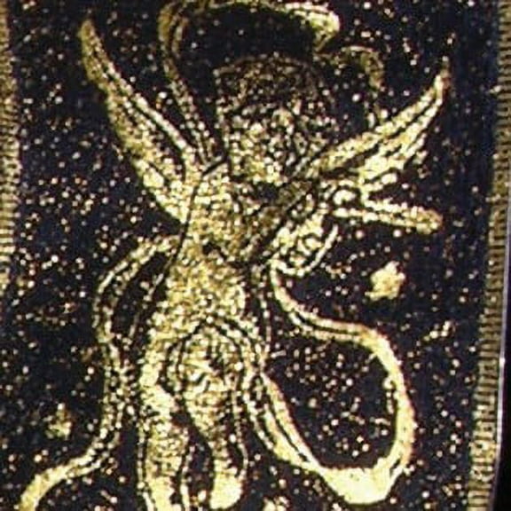 The Ribbon People Navy Blue and Gold Angel Wire Edged Craft Ribbon 2.5" x 20 Yards