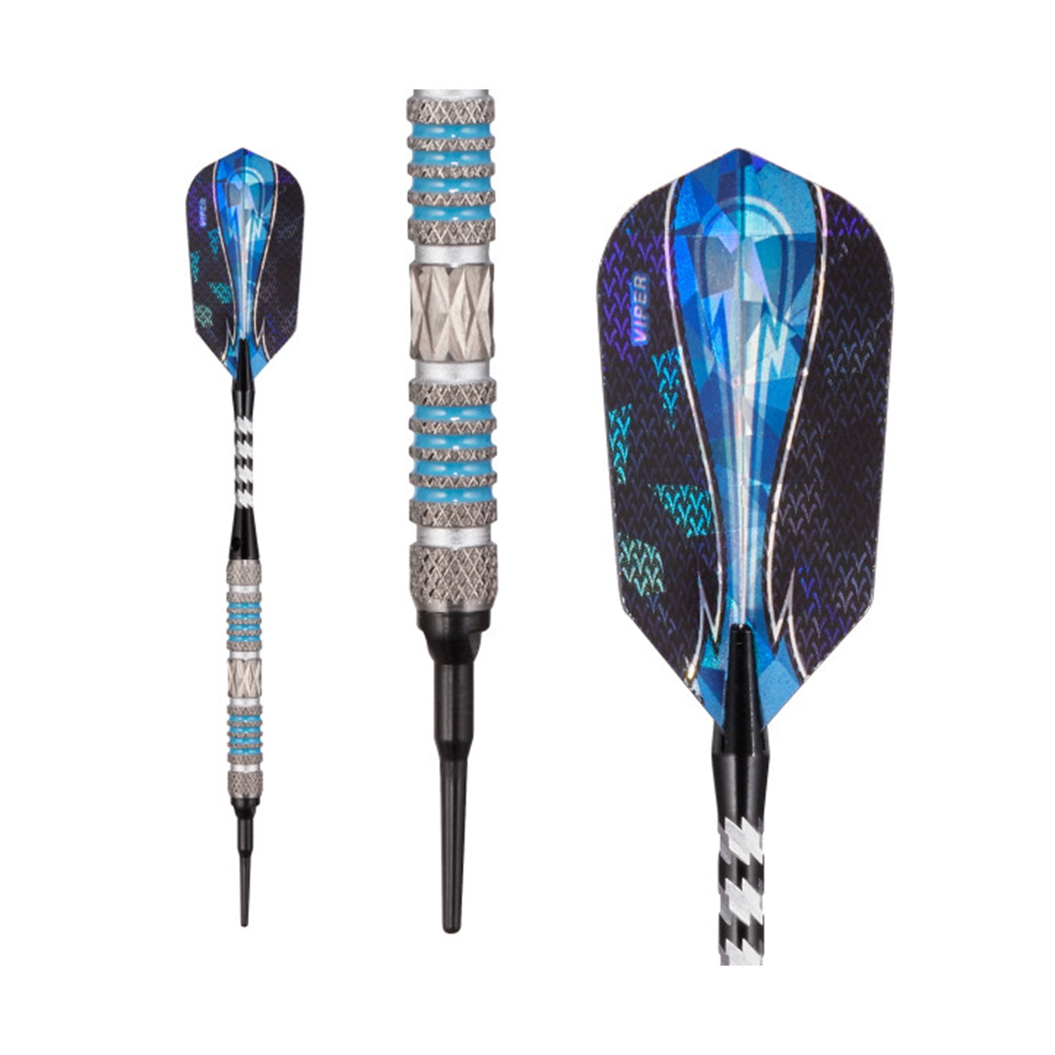 Viper Astro 80% Tungsten Professional Soft Tip Dart Set, Blue, 16 Grams