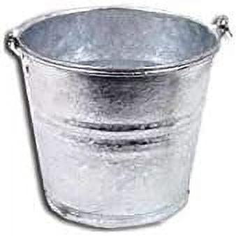 Behrens 5 Quart Steel Pail Hot-Dipped Galvanized Steel in Silver — Heritage American-Made Outdoor & Workshop Container