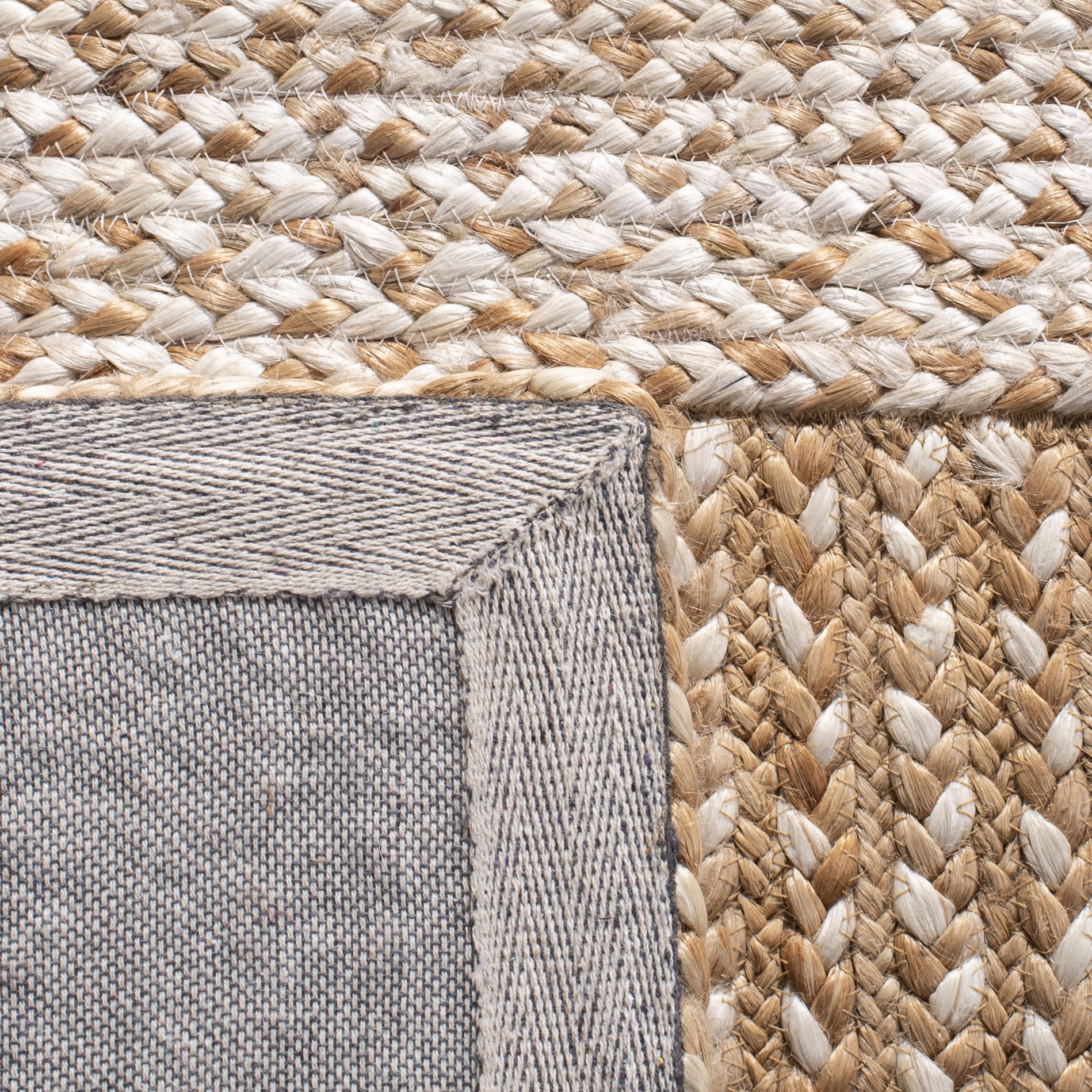 SAFAVIEH Natural Fiber Winton Striped Area Rug, Natural/Ivory, 4' x 6'
