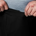 thumbnail image 5 of Big & Tall Haggar Premium Comfort Expandable-Waist Classic-Fit Stretch Flat-Front Dress Pants Black, 5 of 6