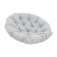 thumbnail image 4 of Colaxi Padded Seat Cushion, Egg Shaped Chair Cushion, Round 15.7 Inch Multifunctional Comfortable Garden Chair Mat for Indoor Outdoor Use, Light Gray, 4 of 10