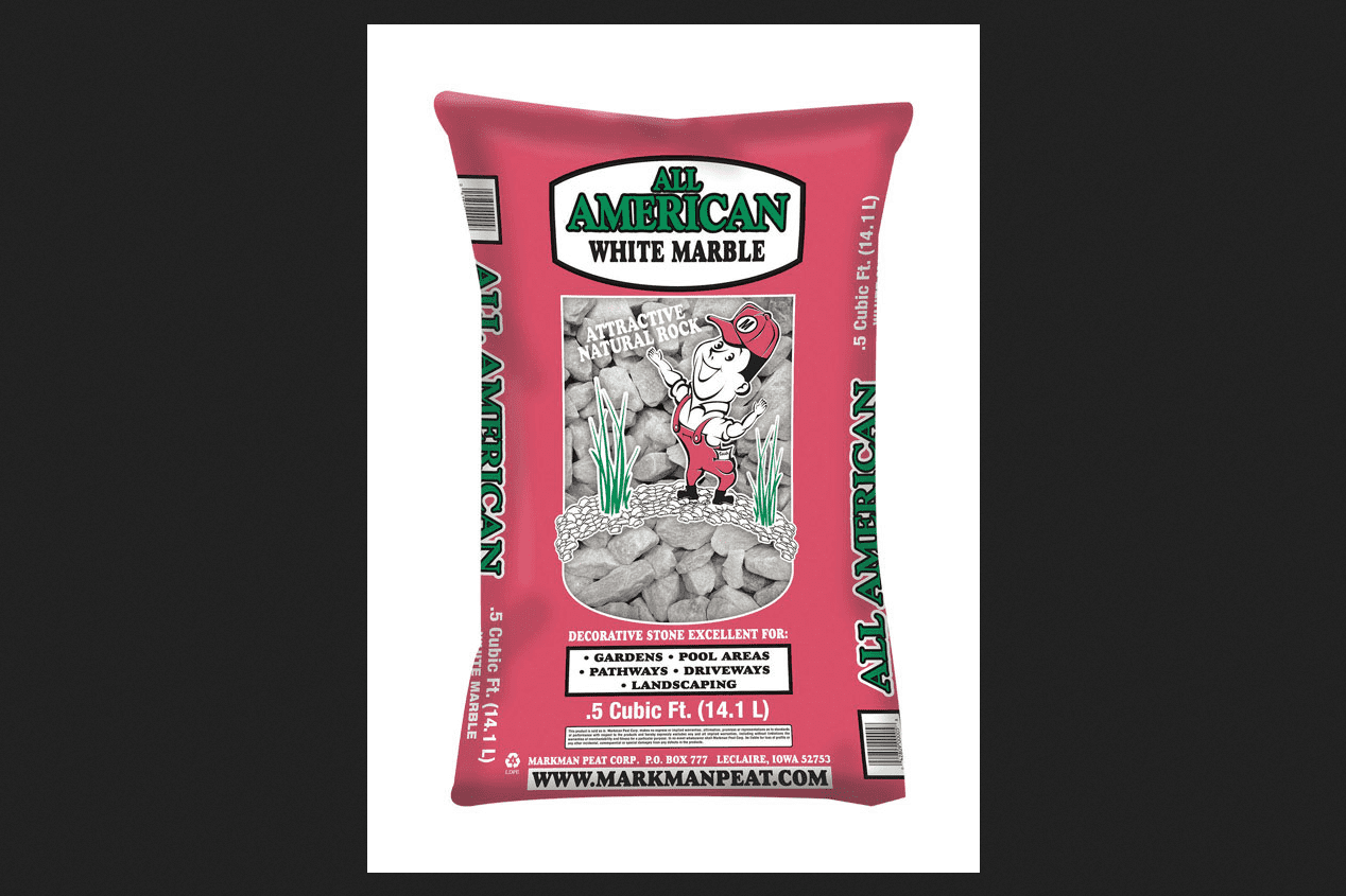 All American White Decorative Stone Marble Rock 0.5 cu. ft. 39 lb