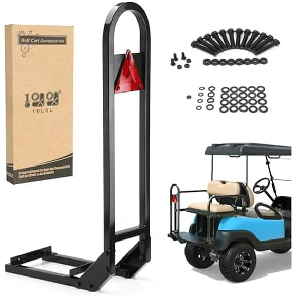 Rear Safety Grab Bar Universal Compatible with Yamaha Club Car EZGO Golf Cart with Reflective Triangle Board$$Sport & Recreation Other