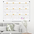thumbnail image 6 of AGCAN Extra Large 12 Monthly Calendar Dry Erase Board 47" x 35" Jumbo Year Calendar White Board Wall Mount, 6 of 9