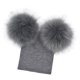 thumbnail image 1 of Sombrero de bebé niña Sunnimix Gorros de invierno Sombrero de punto Gris para bebé, 1 of 8