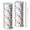 Cat Leaf Silhouette, variant on 20oz Stainless Steel Skinny Tumbler, Double Wall Travel Mug with Lid and Straw,Cat Floral Daffodil Green Pattern