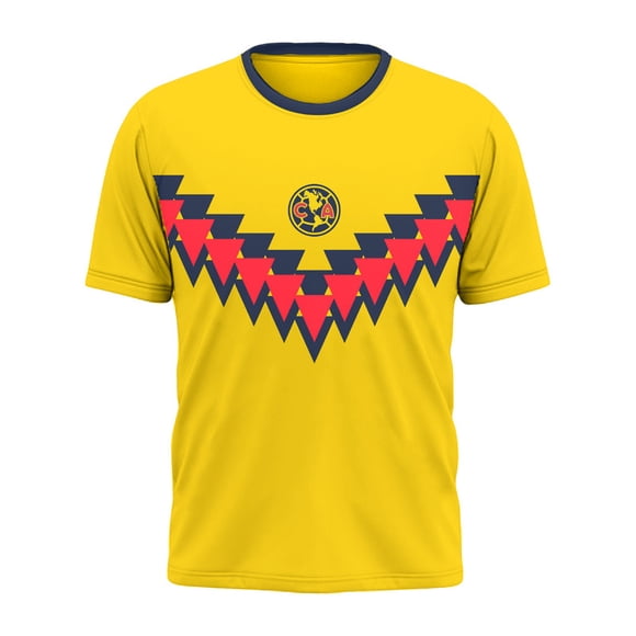 Playera America para Caballeros, Cuello Redondo Manga Corta Amarillo Talla G