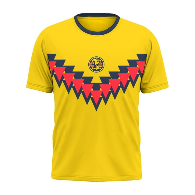 Playera America para Caballeros, Cuello Redondo Manga Corta Amarillo Talla G