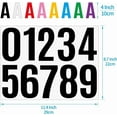 thumbnail image 3 of 15Sheets Large 4Inch Mailbox Numbers Self Adhesive Vinyl Letters Numbers Kit Car, 3 of 6