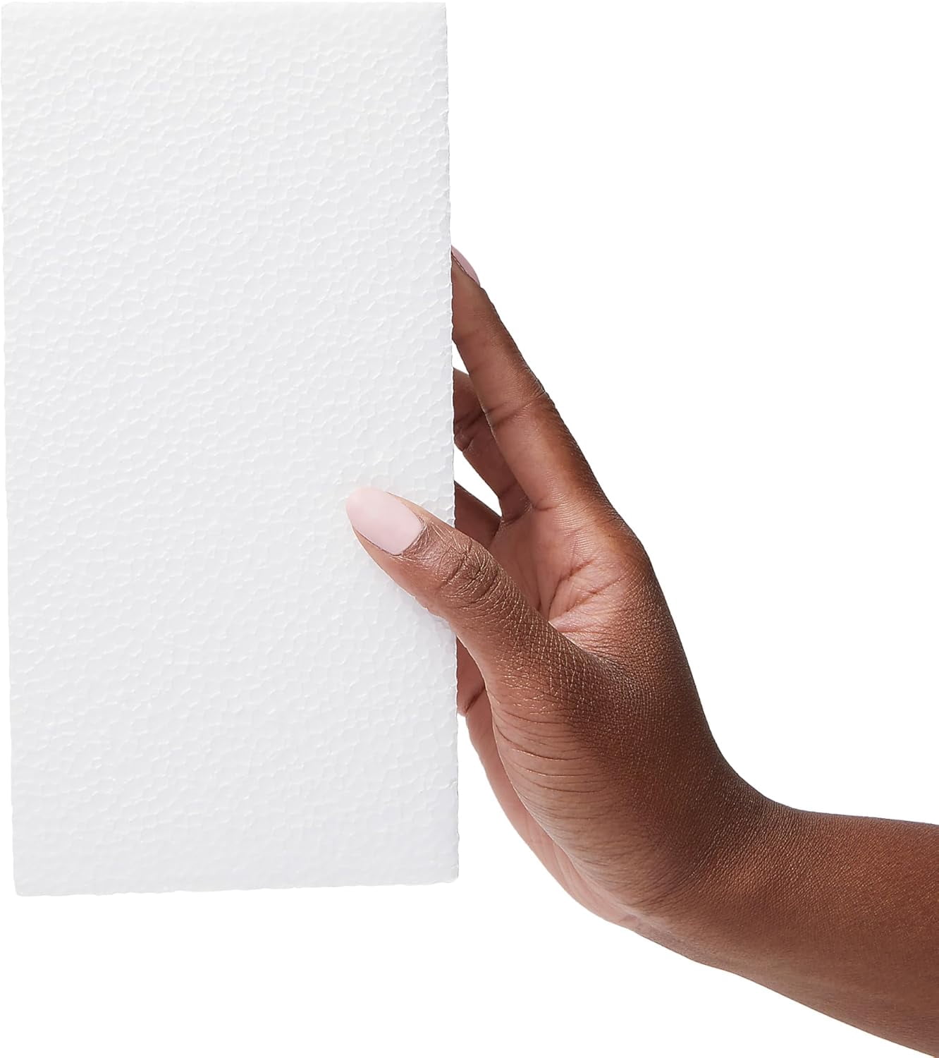 Flower Foam Craft Blocks - White 6-Pack, 8 x 4 x 2 in - Blocks for Flower Arrangements, Packing Foam and DIY Craft Supply