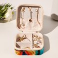 thumbnail image 6 of Butterfly Travel Portable Jewelry Box - Square Organizer Box with Bracelet Holder, Earring Organizer – Store Rings, Earrings, Necklaces, Bracelets, and More! Suitable for Girls and Women, 6 of 6