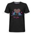thumbnail image 4 of Camisas de Manga Larga para Hombres Imprimir Casual Cuello Redondo Blusa de Manga Corta, Camisas de Lino para Hombres, 4 of 8