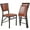 Brown, variant on VECELO Set of 4 Metal Folding Chairs, High Back PU Upholstered Dining Chairs with Metal Frame, Modern Style Folding Chairs for Kitchen, Dining Room, Space Saving Design, Black